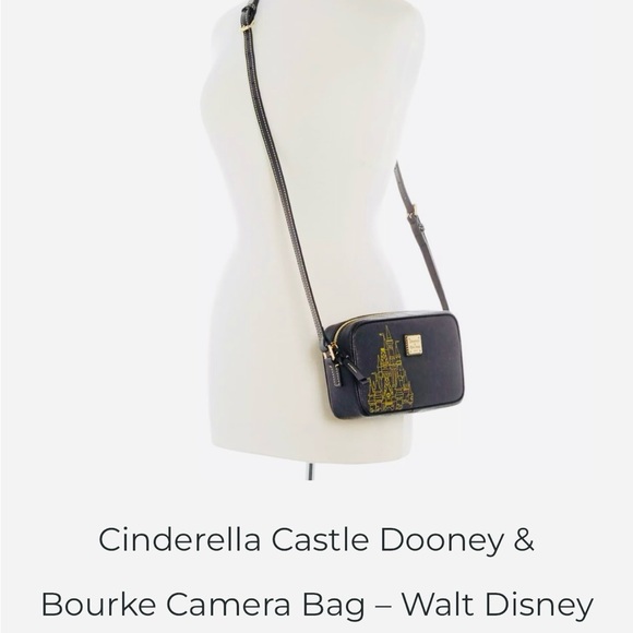 Dooney & Bourke WDW Castle Brand New Black Crossbody Bag with Gold Castle Design - Picture 14 of 14